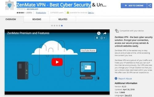 ZenMate VPN - Best Cyber Security