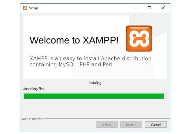 XAMPP ready to install