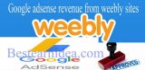 Google adsense revenue from weebly sites