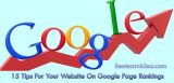 15 Tips For Your Website On Google Page Rankings