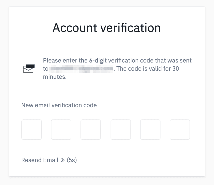 Binance verification code