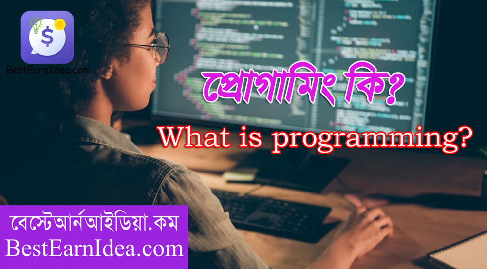 প্রোগ্রামিং কি ? প্রোগ্রামিং এর কাজ কি ? প্রোগ্রামিং শিখে কি ইনকাম হবে ? What is programming?