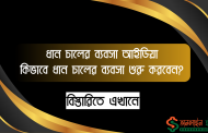 ধান চালের ব্যবসা আইডিয়া । কিভাবে ধান চালের ব্যবসা শুরু করবেন?