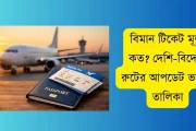 বিমান টিকেট মূল্য কত? দেশি-বিদেশি রুটের আপডেট ভাড়ার তালিকা