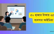 কম পুঁজিতে ব্যবসা করতে চান? ৫০ হাজার টাকায় ২৫ টি ব্যবসার আইডিয়া