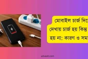মোবাইল চার্জ দিলে দেখায় চার্জ হয় কিন্তু চার্জ হয় না: কারণ ও সমাধান জানুন