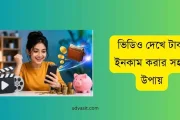 ভিডিও দেখে টাকা ইনকাম করার সহজ উপায়