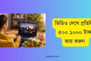 ভিডিও দেখে প্রতিদিন ৫০০ ১০০০ টাকা আয় করুন guide bangla